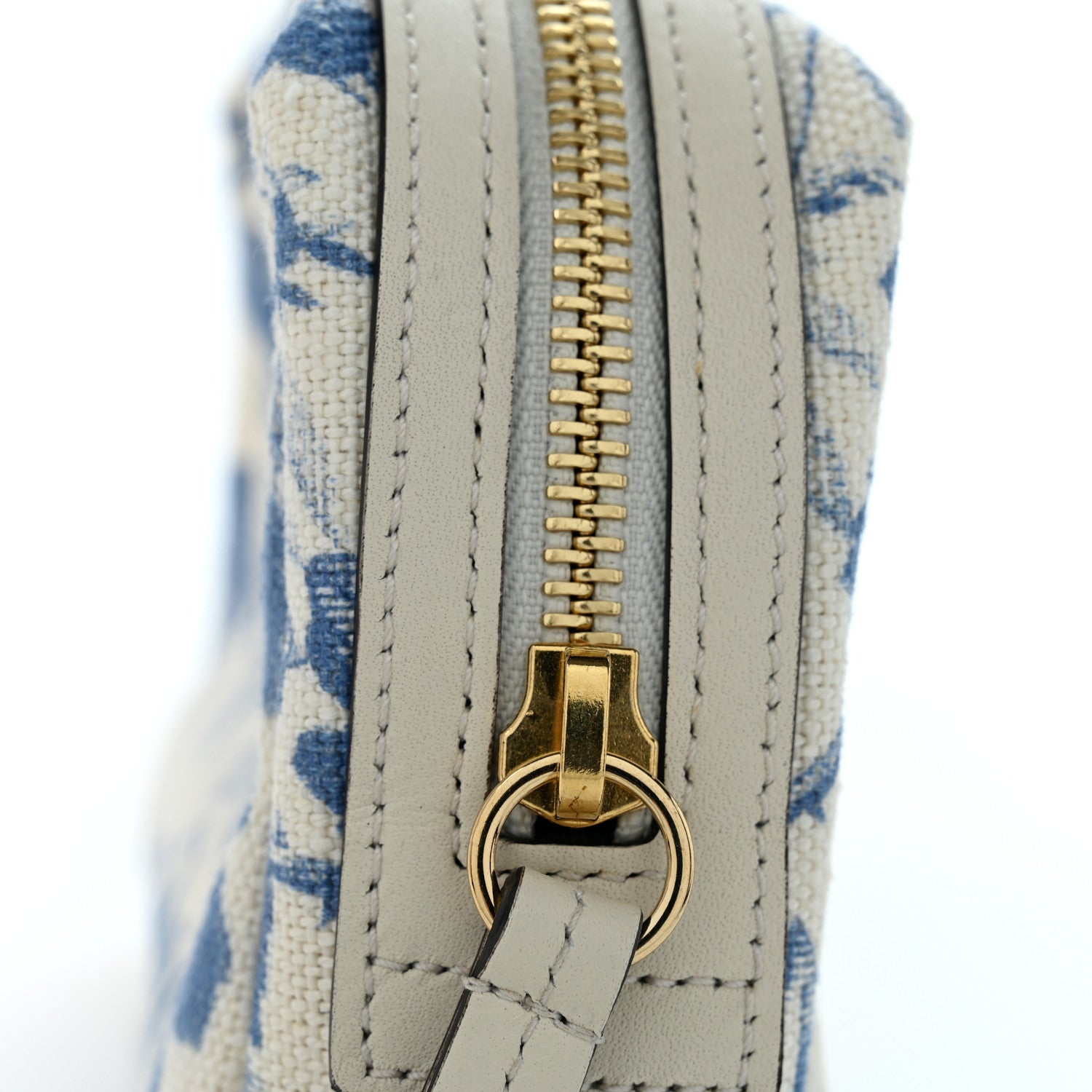 Gucci Canvas Herbarium Print Ribbon Cosmetic Case Blue 8 of 8