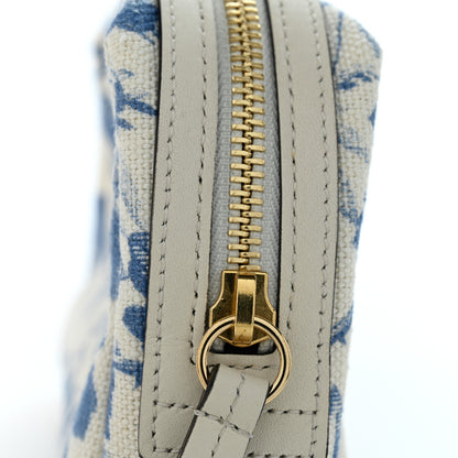 Gucci Canvas Herbarium Print Ribbon Cosmetic Case Blue 8 of 8