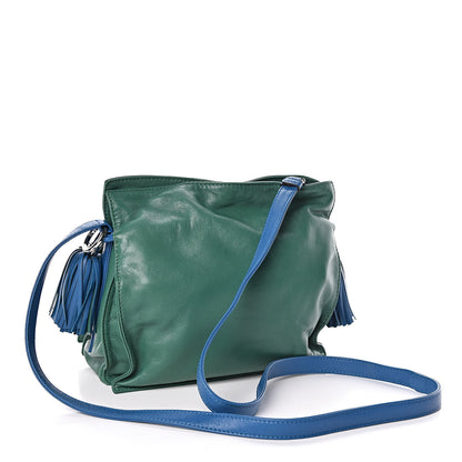 Loewe Calfskin Flamenco Shoulder Bag Green 3 of 10
