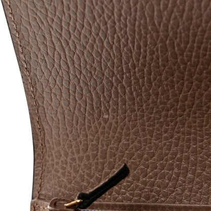 Gucci Dollar Calfskin GG Supreme Monogram GG Marmont Continental Wallet Porcelain Rose Beige Ebony 8 of 9