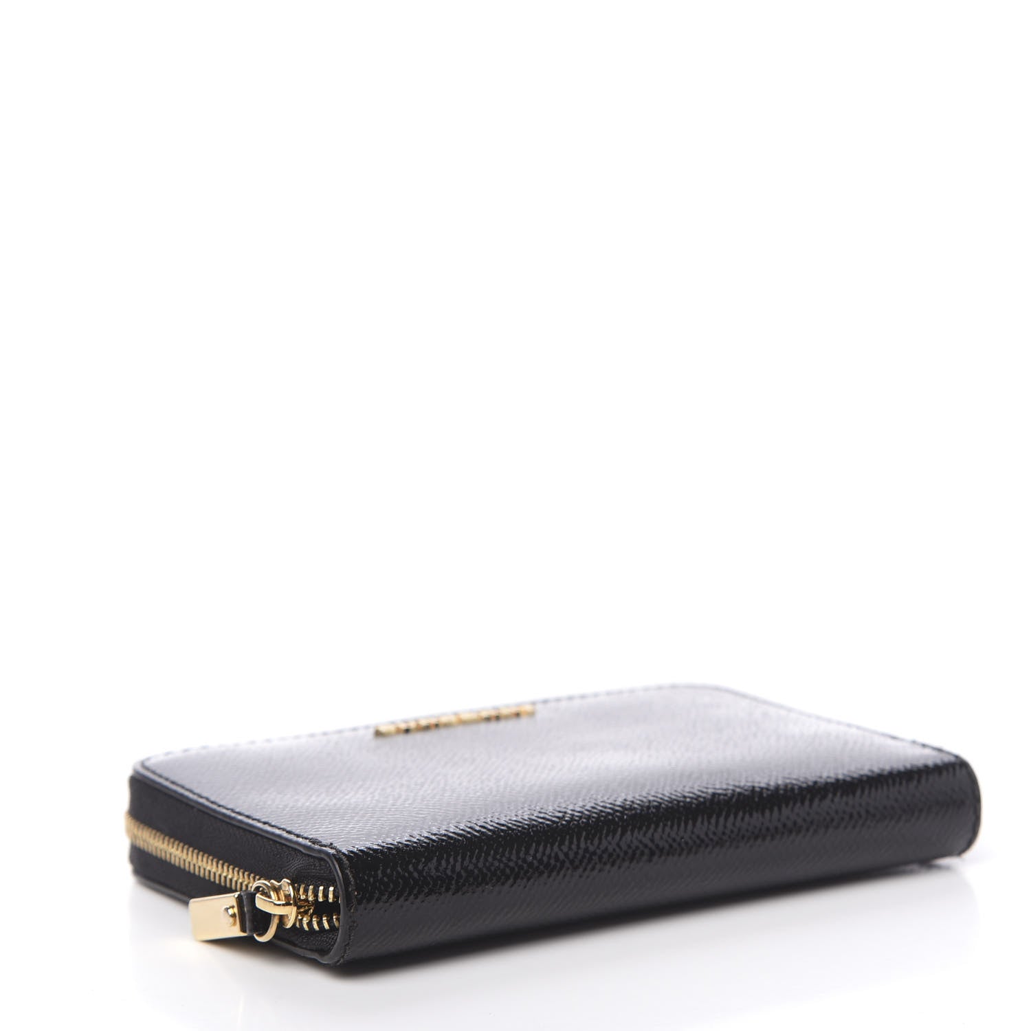 Burberry Patent London Medium Marston Zip Around Wallet Black 4 of 8