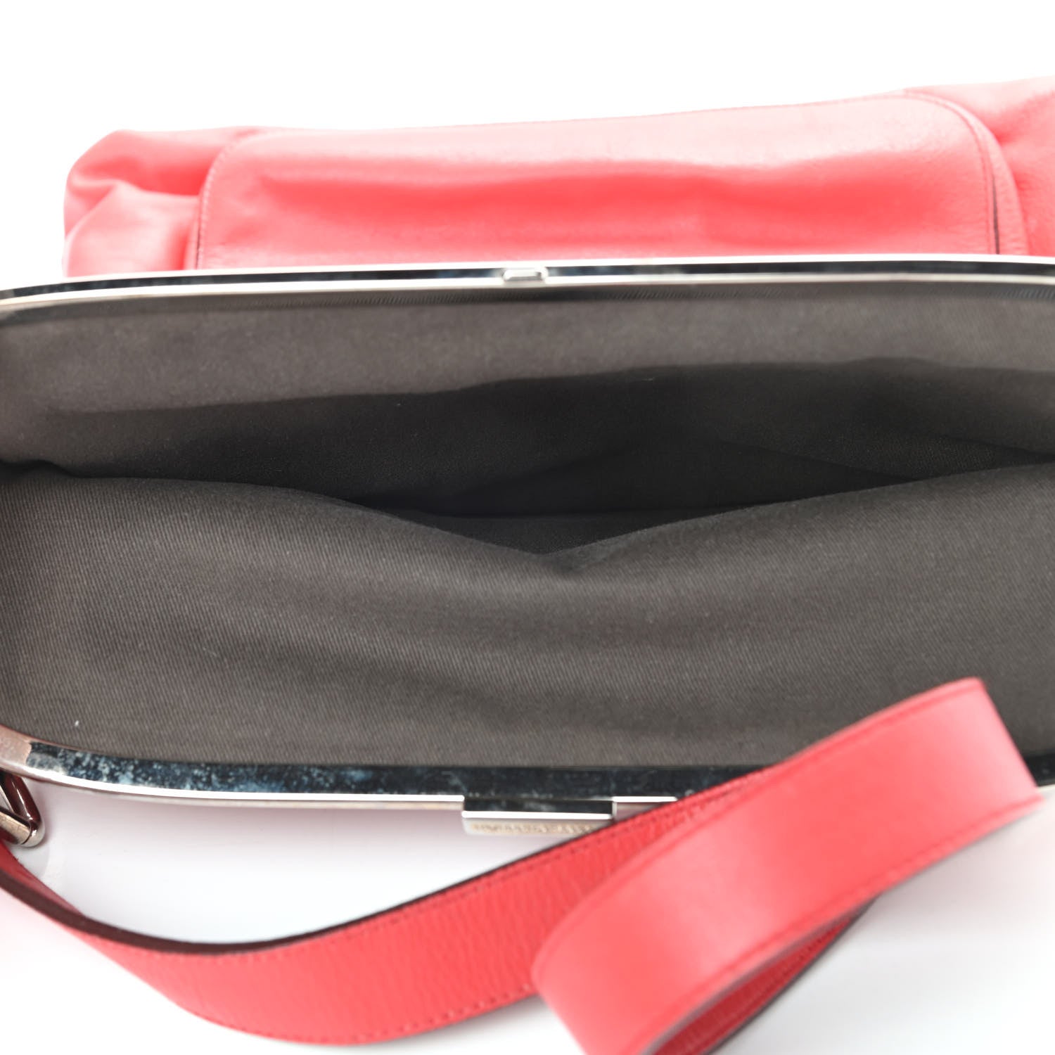 Dolce & Gabbana Calfskin Miss Sleek Shoulder Bag Red 6 of 18