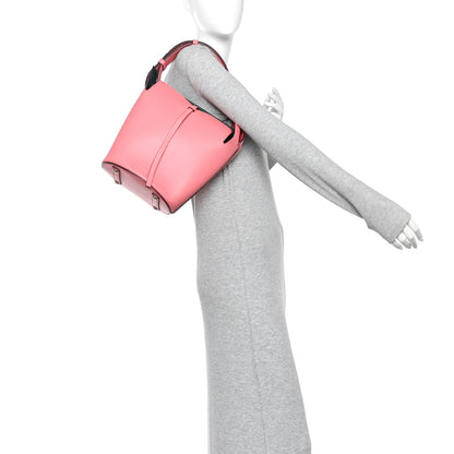 Burberry Supple Calfskin Small Bucket Bag Bright Coral Pink 2 of 11