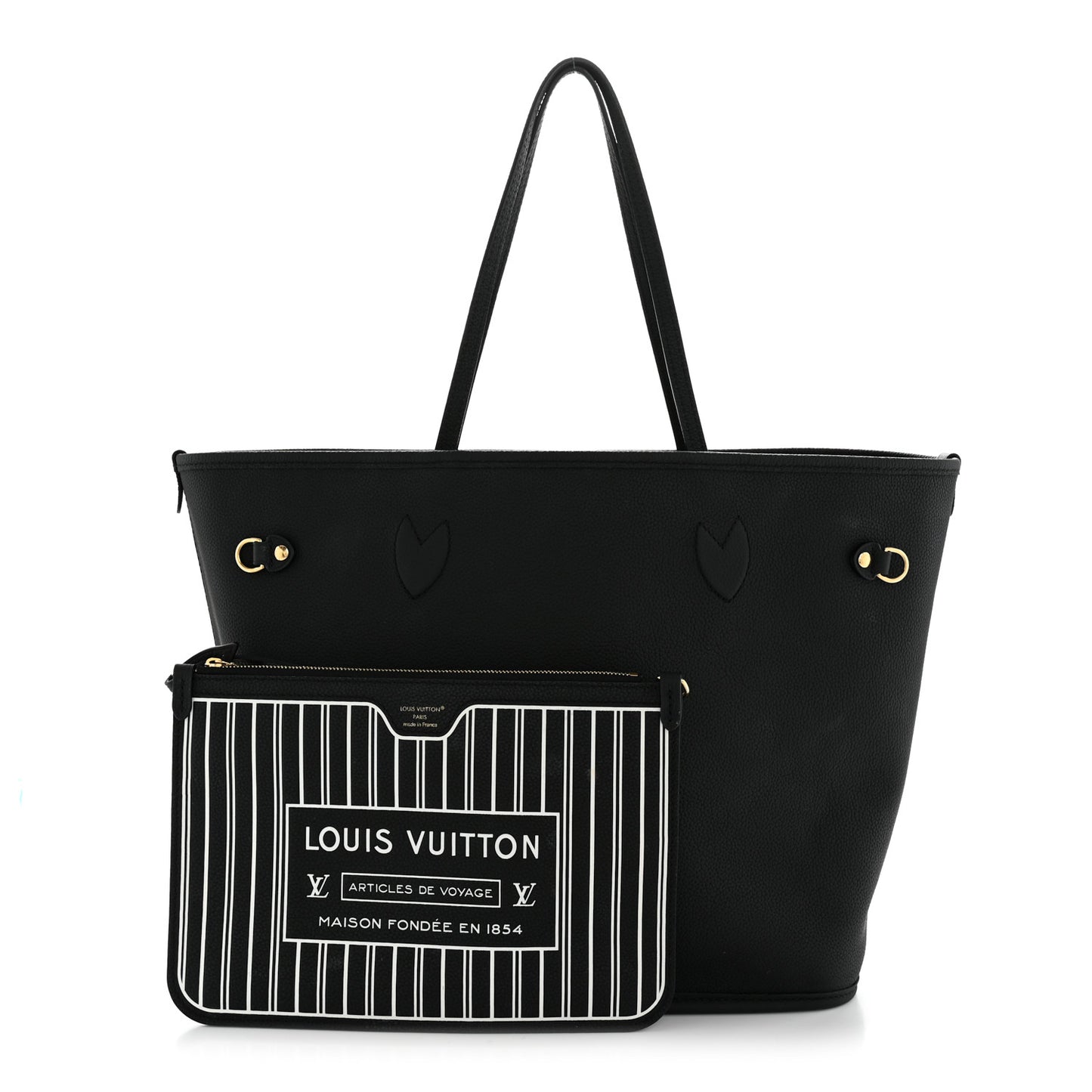 Monogram Calfskin Neo Neverfull Inside Out MM Black