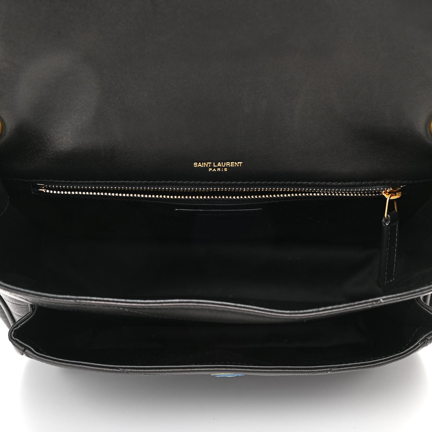 Lambskin Matelasse Monogram Medium Niki Chain Satchel Black