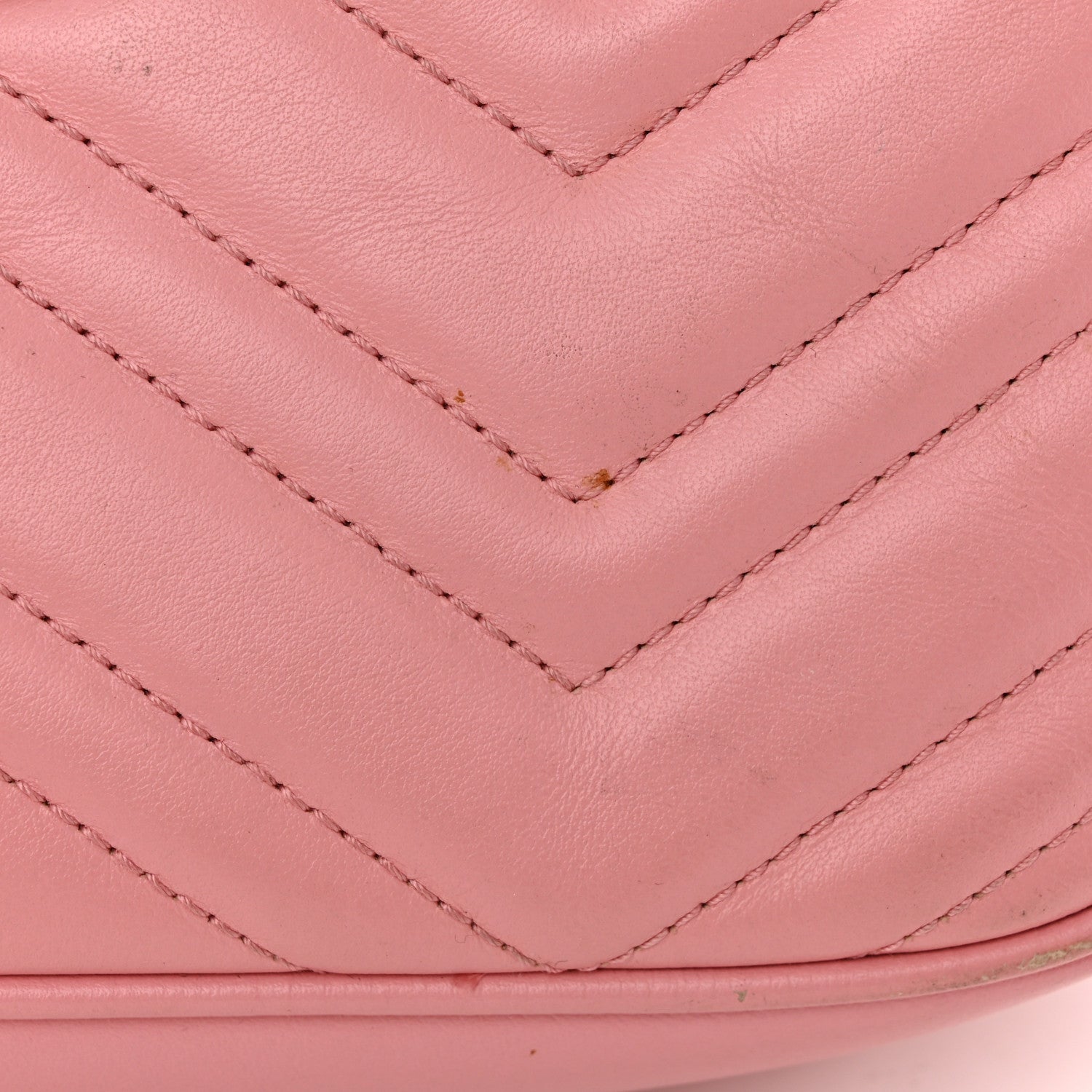 Gucci Calfskin Matelasse Small GG Marmont Chain Shoulder Bag Wild Rose 13 of 18