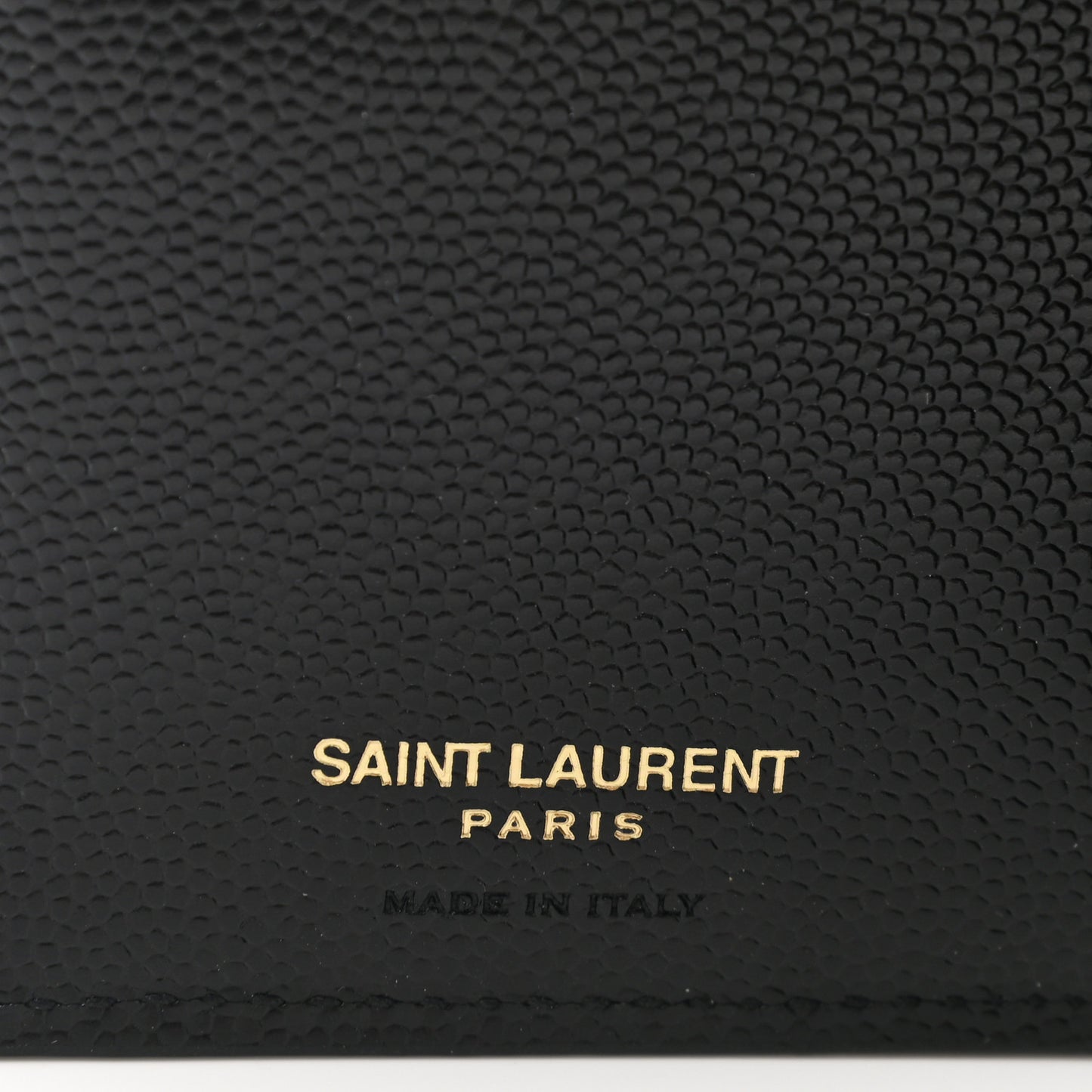 Grain De Poudre Matelasse Chevron Monogram Zipped Two-Part Wallet Black