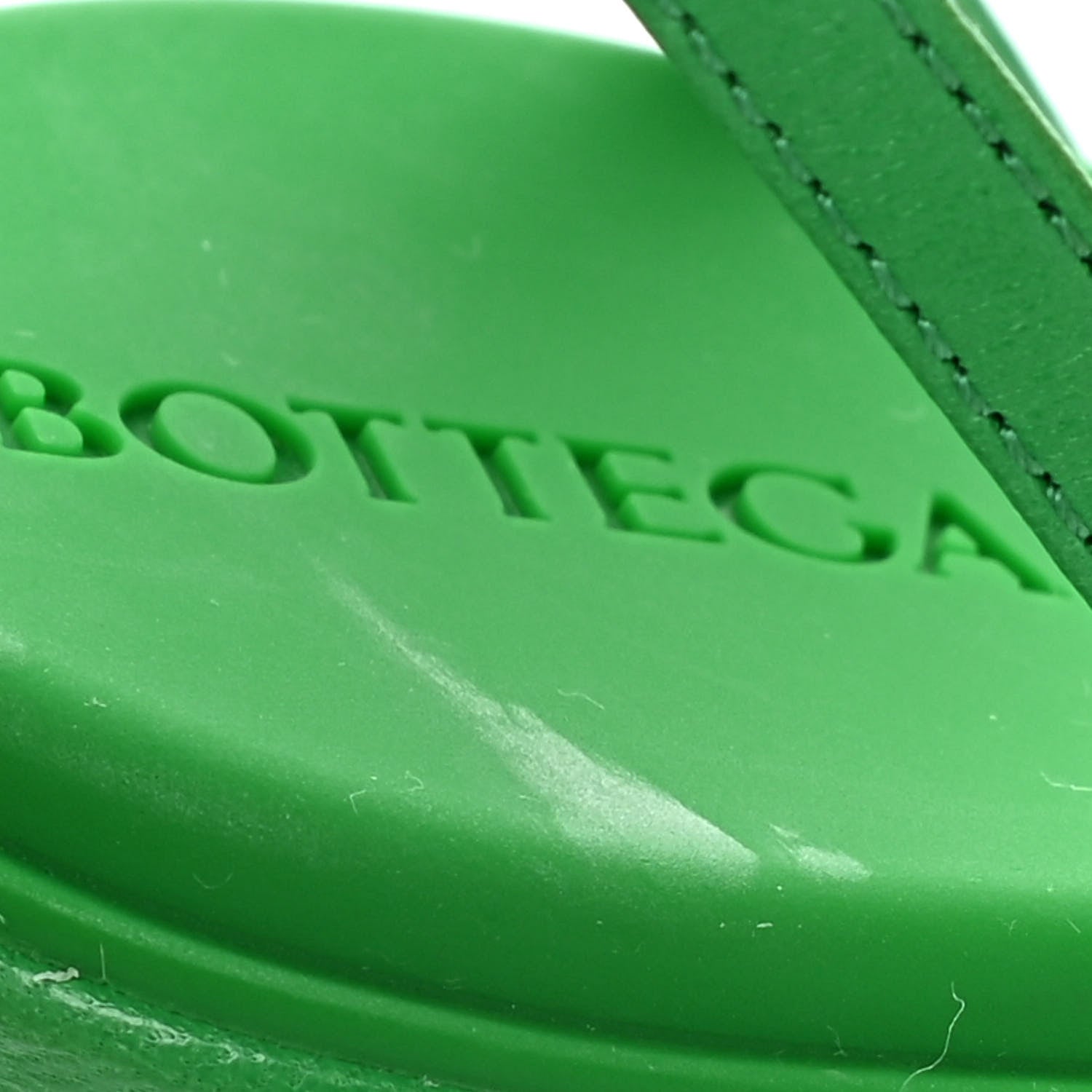 Bottega Veneta Lambskin Dot 90mm Sandals 35.5 Grass 9 of 9