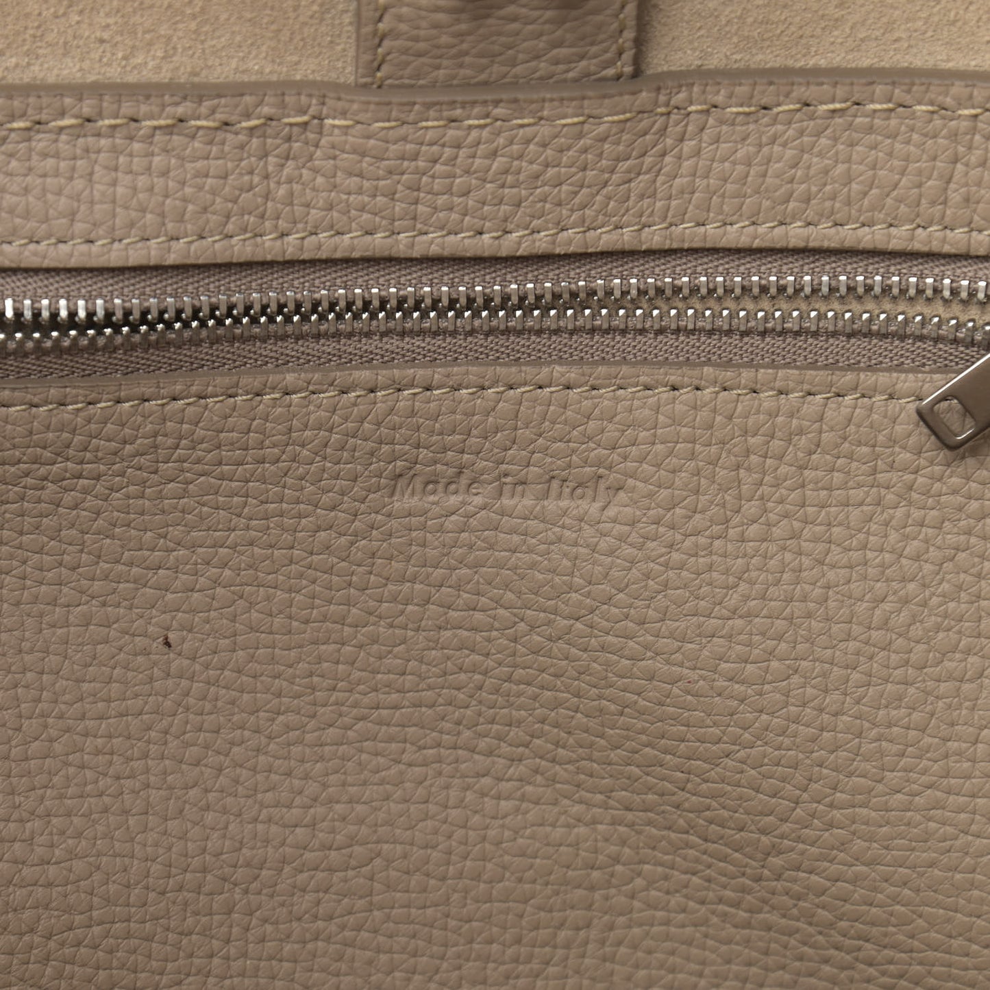 Supple Grained Calfskin Small Big Bag Light Taupe