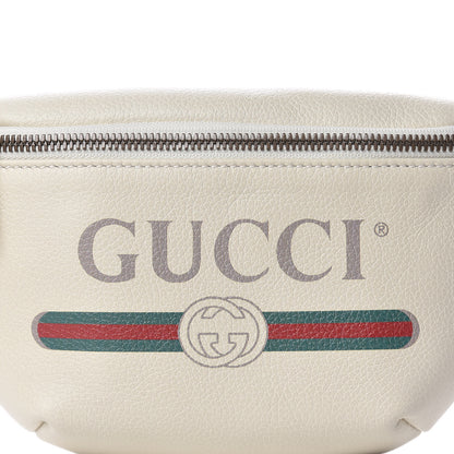 Gucci Grained Calfskin Small Logo Belt Bag White 8 of 10