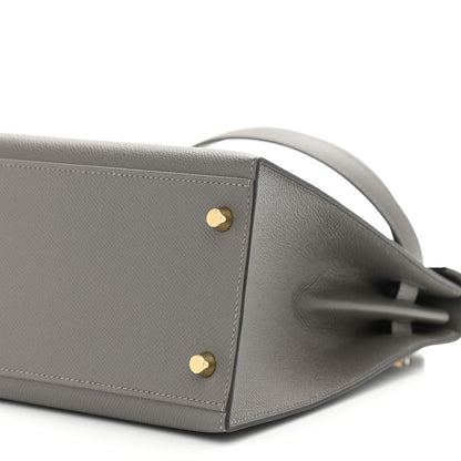 Hermes Epsom Kelly Sellier 32 Gris Meyer 10 of 11