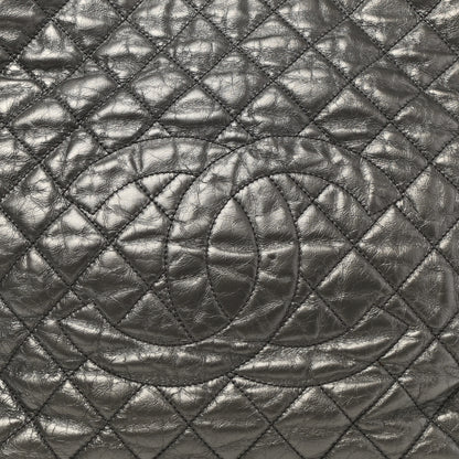 Chanel Metallic Aged Calfskin Quilted Large Chain Me Tote Silver 8 of 11