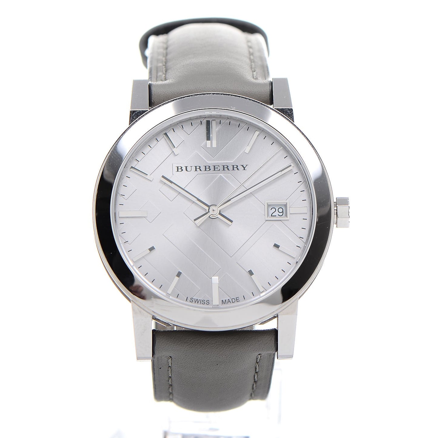 Stainless Steel Calfskin 38mm Heritage Quartz Watch BU9036