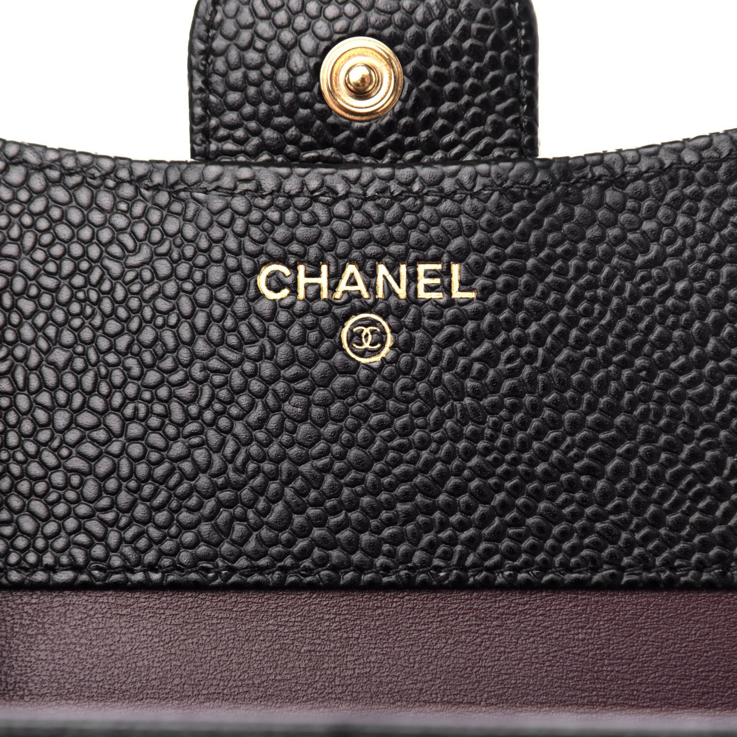 Chanel Caviar Quilted Compact Flap Wallet Black 6 of 8