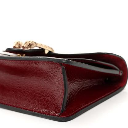 Gucci Crinkled Patent Mini Dionysus Shoulder Bag Rosso Ancora Red 9 of 10