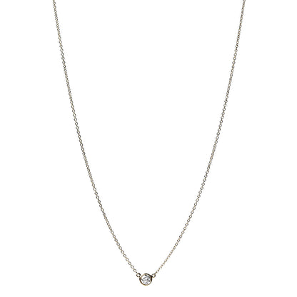 Tiffany 18K Yellow Gold Diamond .19ct Elsa Peretti Diamonds by the Yard Pendant Necklace 1 of 5