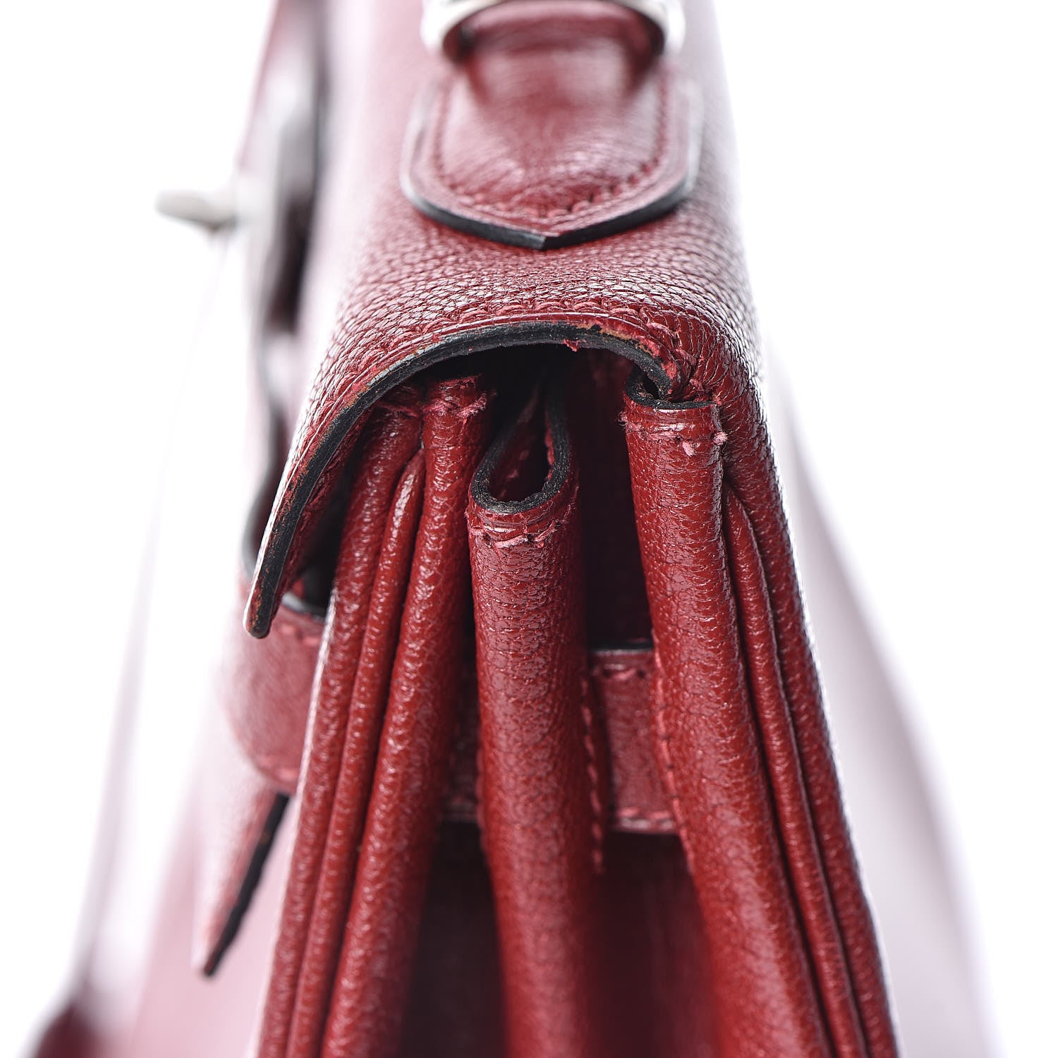 Hermes Chevre De Coromandel Kelly Retourne 32 Rouge H 40 of 42