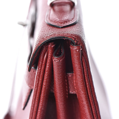 Hermes Chevre De Coromandel Kelly Retourne 32 Rouge H 40 of 42