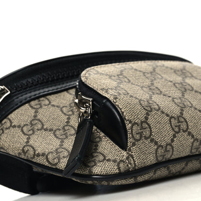 Gucci GG Supreme Monogram Belt Bag Black 9 of 10
