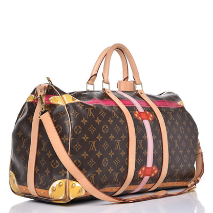 Louis Vuitton Monogram Summer Trunks Keepall Bandouliere 50 4 of 19