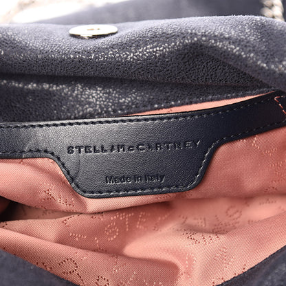 Stella McCartney Shaggy Deer Mini Falabella Fold Over Tote Navy 6 of 9