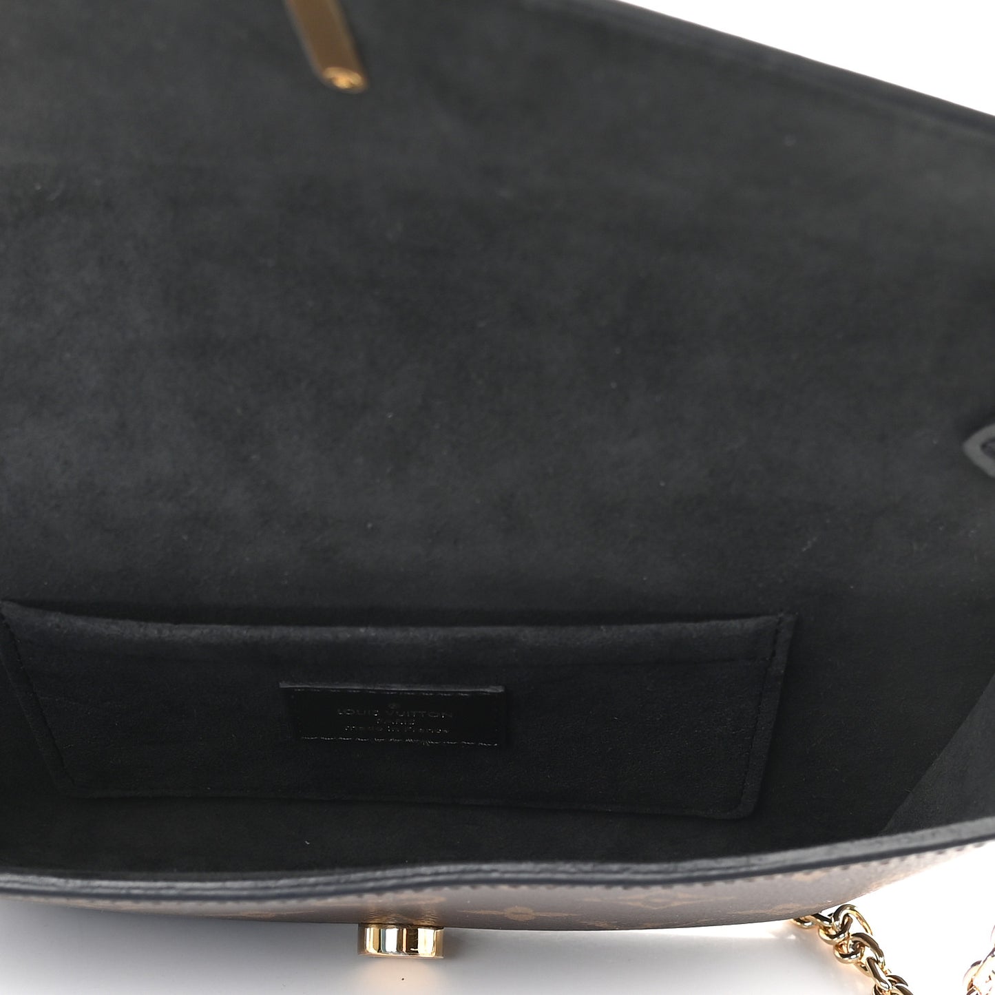 Monogram Padlock On Strap Black