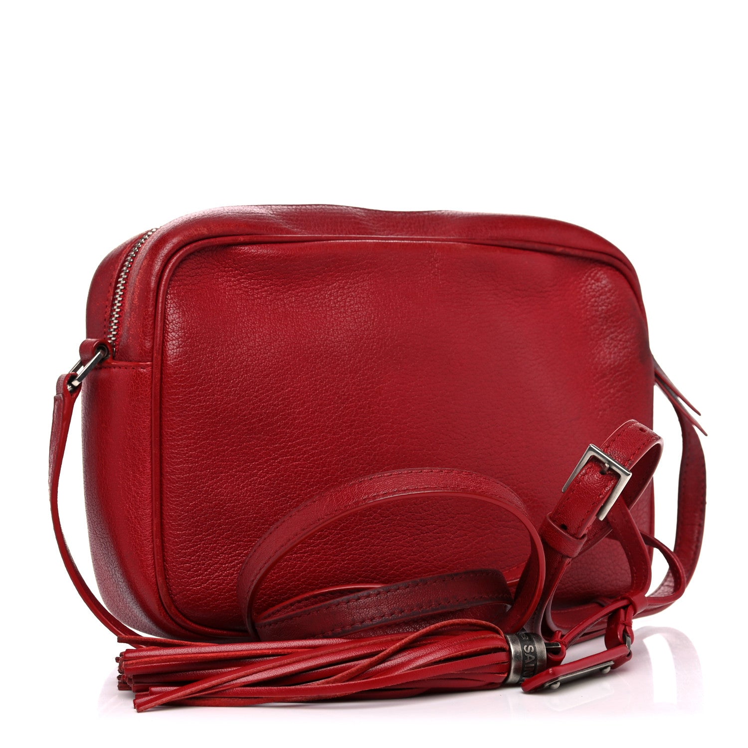 Saint Laurent Lambskin Monogram Lou Camera Bag Eros Red 3 of 23