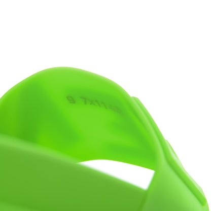 Fendi Rubber Logo Slide Sandals 9 Green 8 of 11