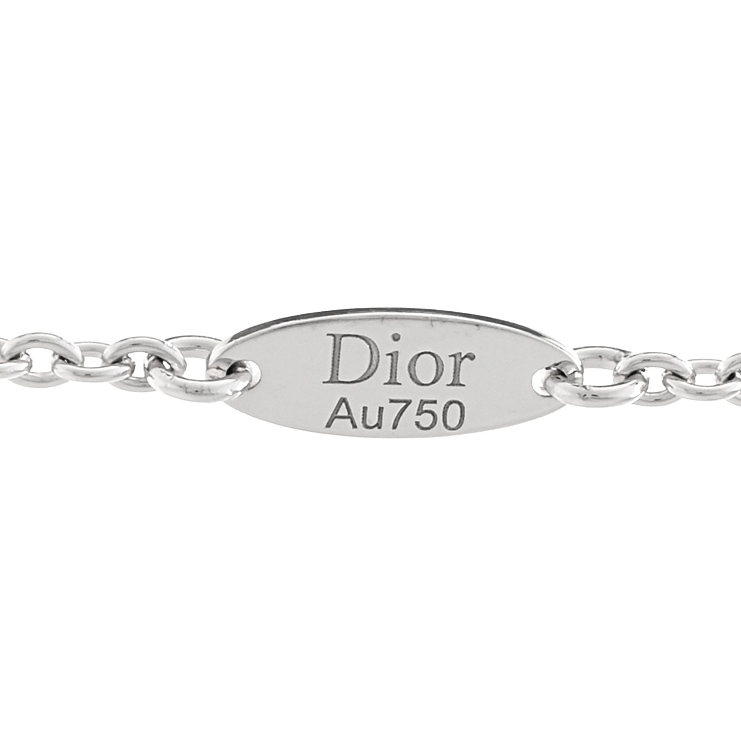 18K White Gold Diamond Rose Des Vents Necklace
