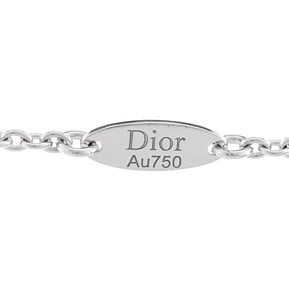 Christian Dior 18K White Gold Diamond Rose Des Vents Necklace 4 of 4