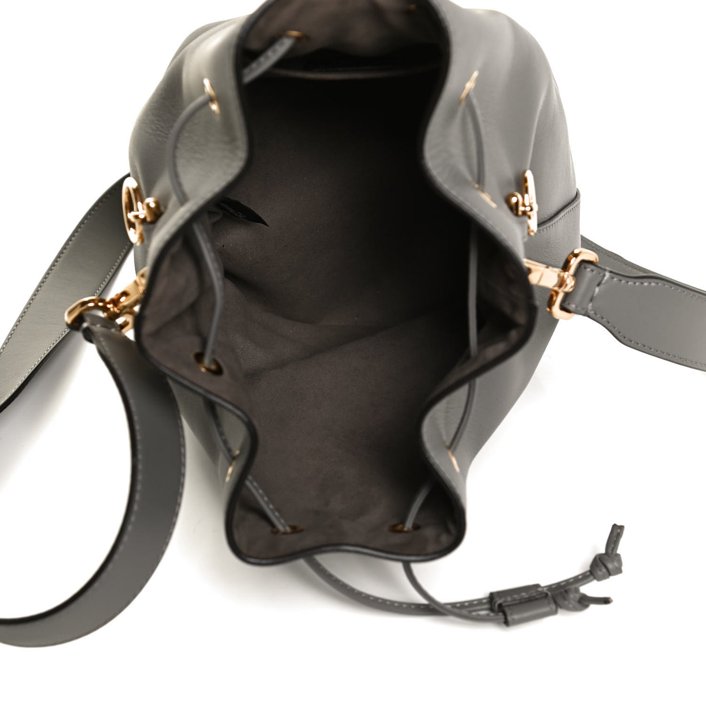 Vitello Grace Matte F is Fendi Grande Mon Tresor Bucket Bag Argilla