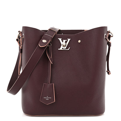 Louis Vuitton Calfskin Lockme Bucket Prune 1 of 14