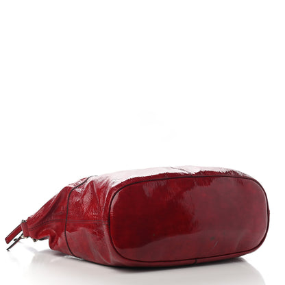 Givenchy Crinkled Patent Calfskin Medium Nightingale Red 4 of 11