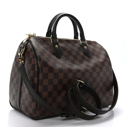 Louis Vuitton Damier Ebene Speedy Bandouliere 30 3 of 10