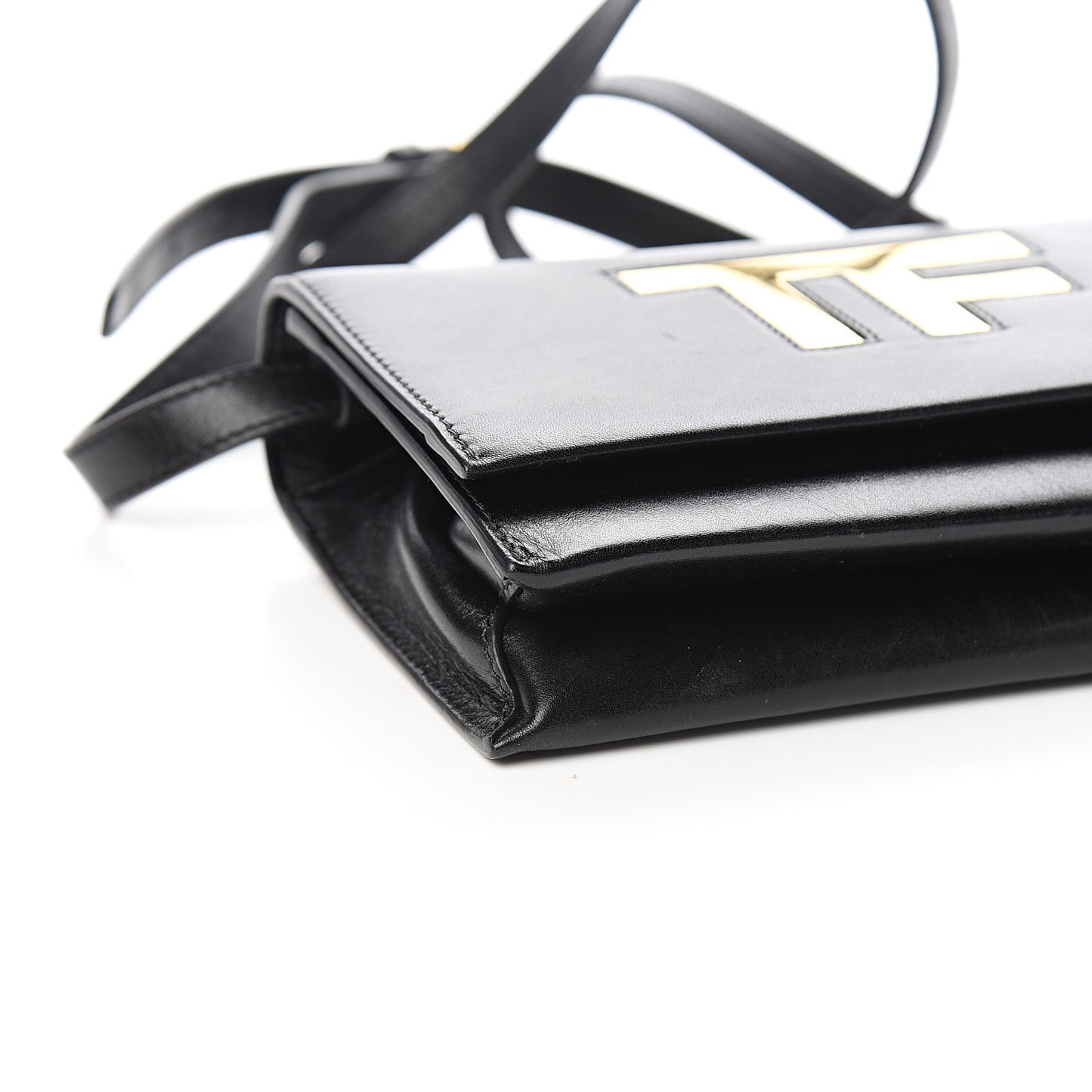 Calfskin Icon Shoulder Bag Black