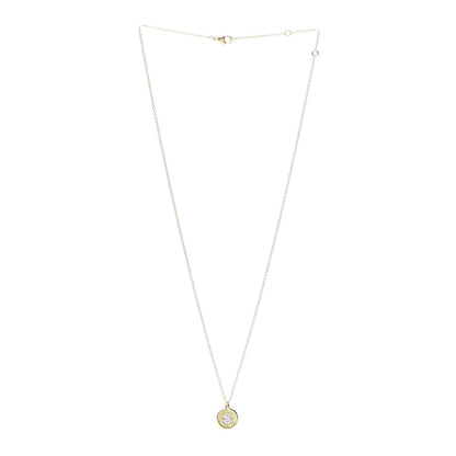 David Yurman 18K Yellow Gold Diamond Cable Collectibles Clover Charm Pendant Necklace 3 of 5