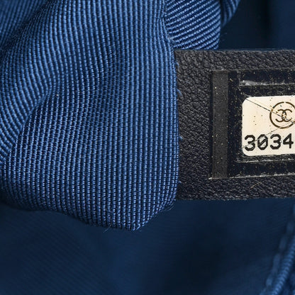 Chanel Shearling Sheepskin Large Chanel 19 Flap Blue 7 of 10