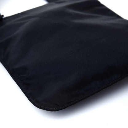 Prada Nylon Flat Messenger Bag Black 9 of 10