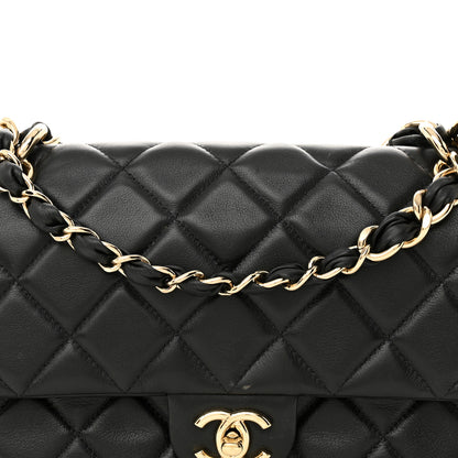 Chanel Lambskin Quilted Small Single Flap Black 8 of 13