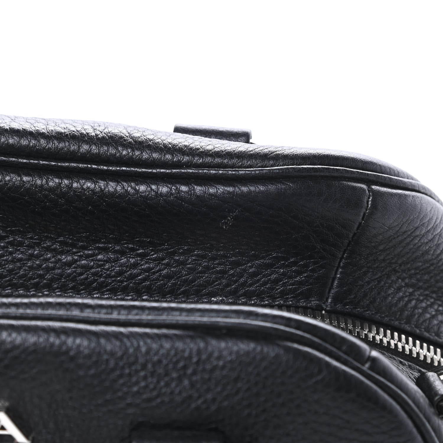 Prada Vitello Daino Dome Satchel Black 14 of 14