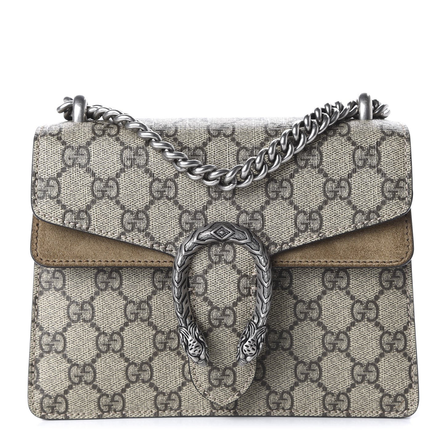 GG Supreme Monogram Mini Dionysus Shoulder Bag Taupe