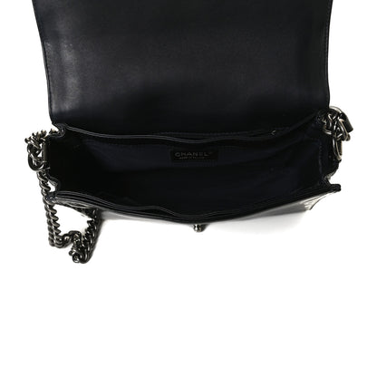 Chanel Patent New Medium Boy Reverso Flap Black 4 of 15