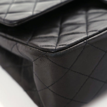 Chanel Lambskin Quilted Medium Double Flap Black 6 of 21