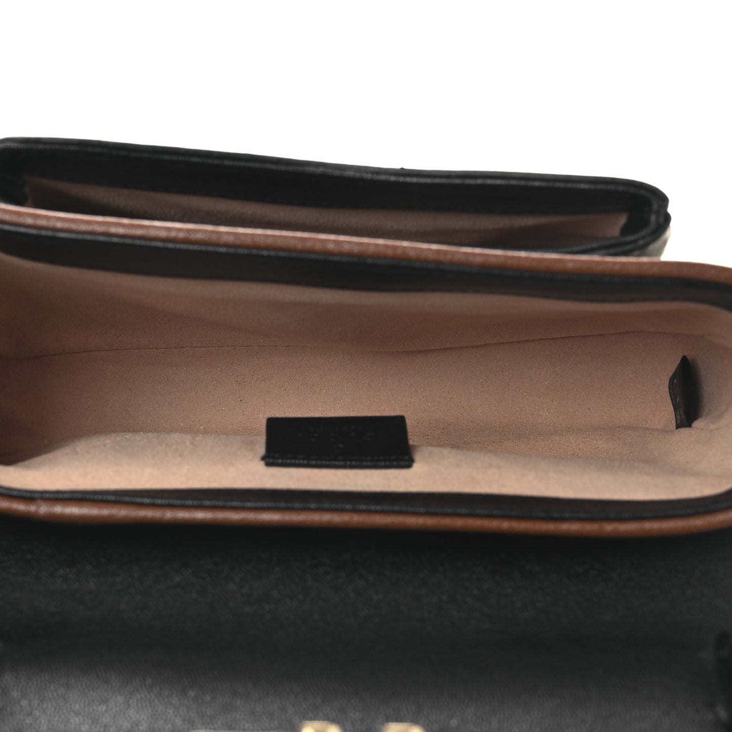 GG Supreme Monogram New Sakai Lux Calfskin Mini Padlock Flap Pocket Shoulder Bag Beige Ebony Black Cuir