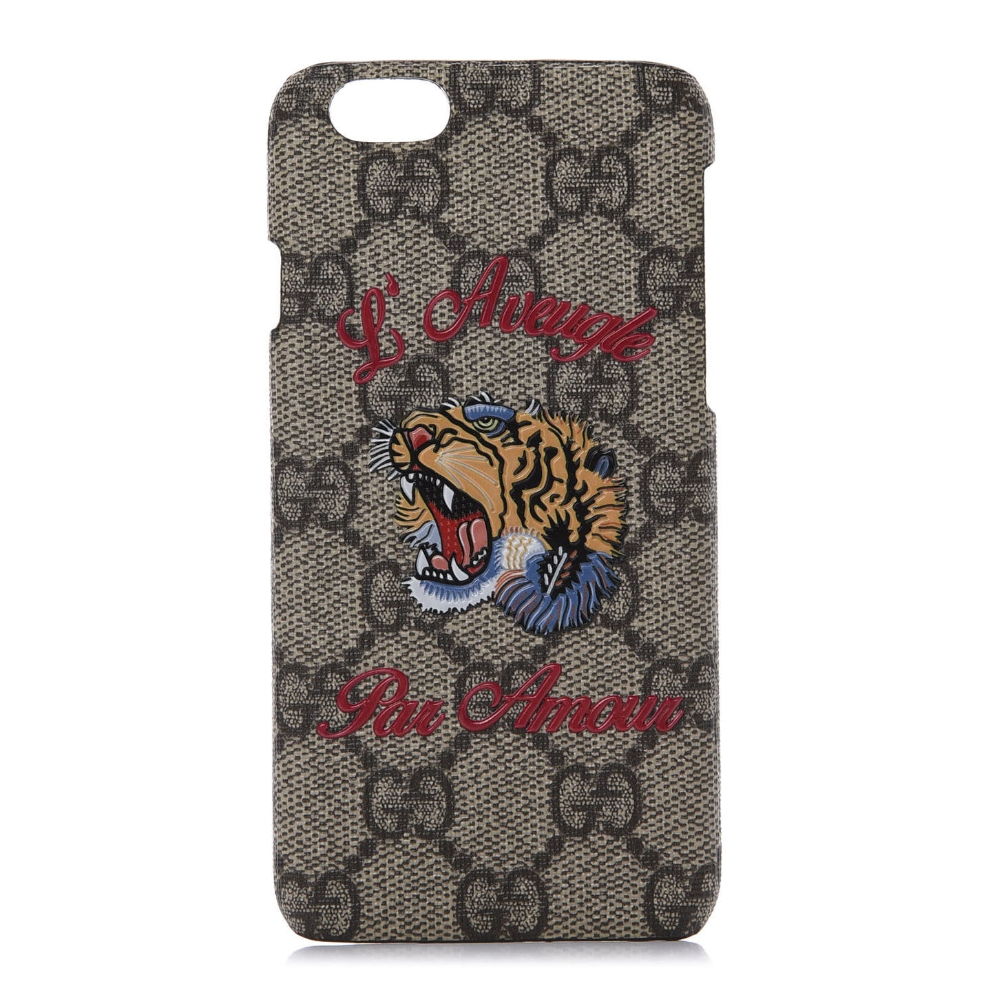 GG Supreme Monogram Tiger Print iPhone 6 Plus Case