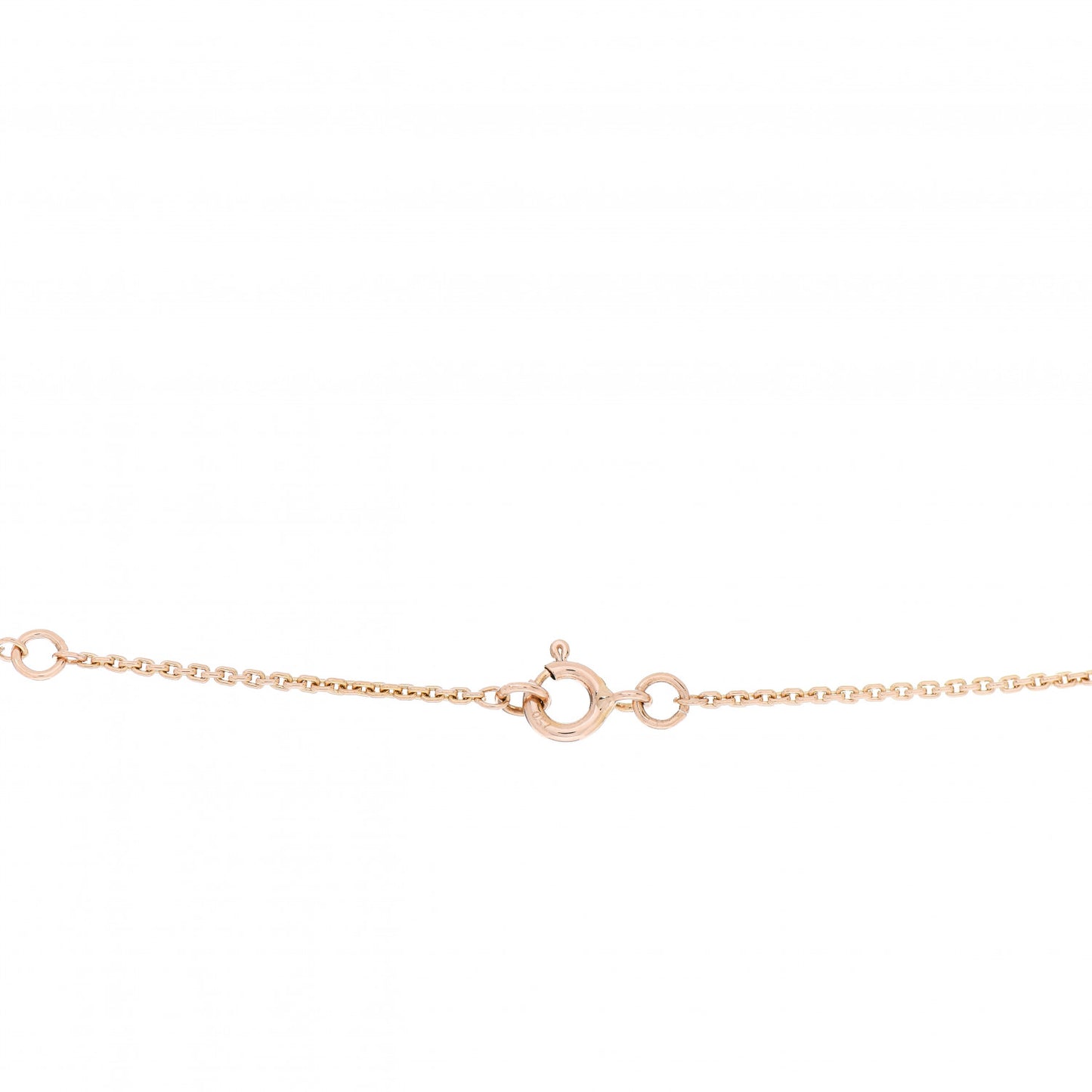 18K Pink Gold LV Volt Upside Down Pendant Necklace
