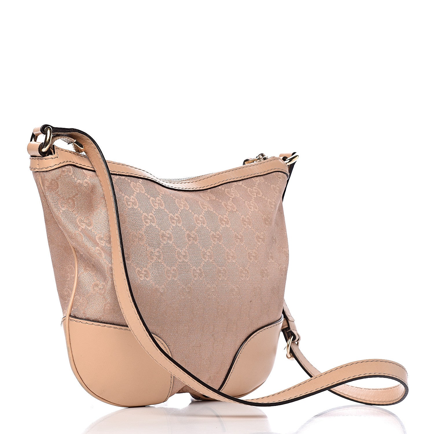 Gucci Metallic Monogram Small Lovely Heart Messenger Pink 3 of 10