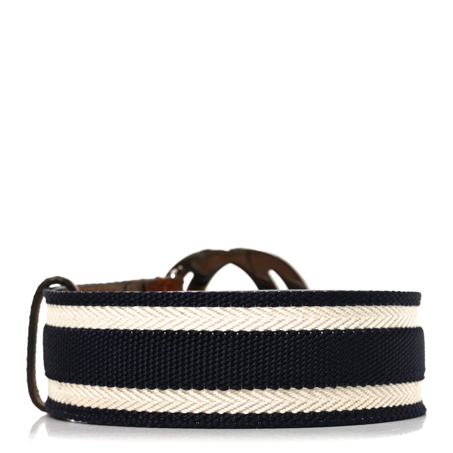 Gucci Calfskin Web Interlocking G Belt 90 36 Blue White 2 of 5