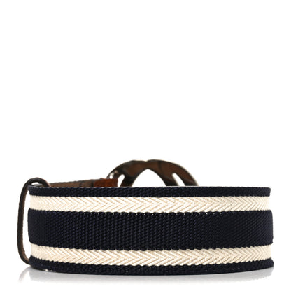 Gucci Calfskin Web Interlocking G Belt 90 36 Blue White 2 of 5