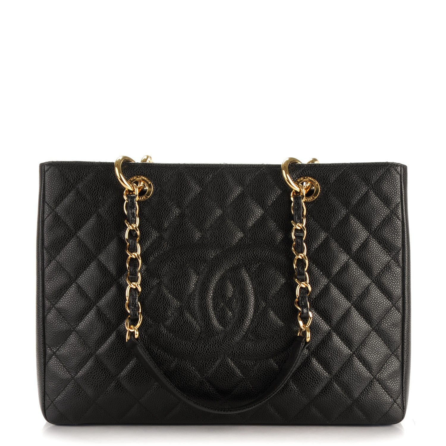 Chanel Caviar Quilted Grand Shopping Tote GST Black 1 of 7